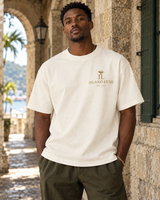 Rock City Tee — Cream, front view; generated editorial visualization
