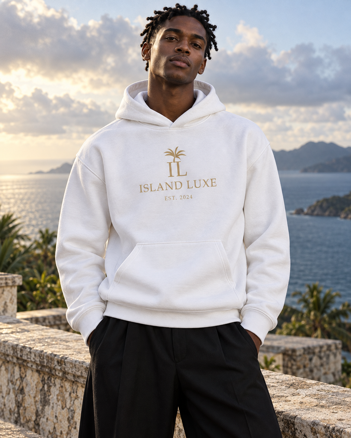Island Luxe Midnight Current Hoodie